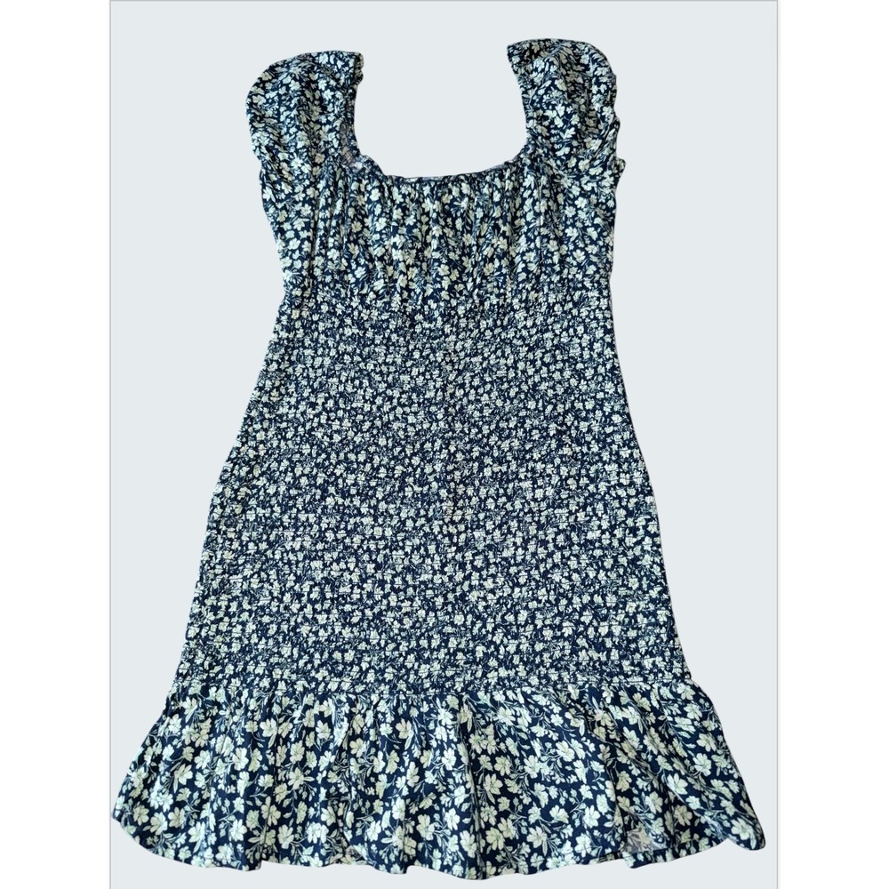 wild fable Navy and Cream Floral Mini Dress